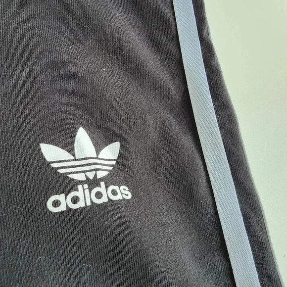 Adidas Women's 3-Stripes Leggings Pants Black White Classic Cotton Sz S - Picture 3 of 9